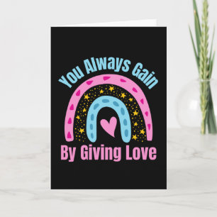 Tarjeta Siempre Ganas Dando Amor