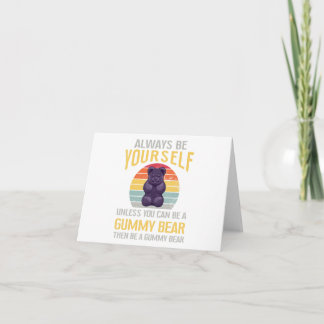 Tarjeta Siempre Gummy Bear Divertido Candy Amantes Chicas 