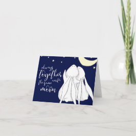 Tarjeta Siempre juntos bajo la misma luna
