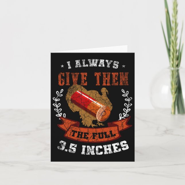 Tarjeta Siempre Les Doy La Caza Completa De Turquía De 3,5 (Anverso)