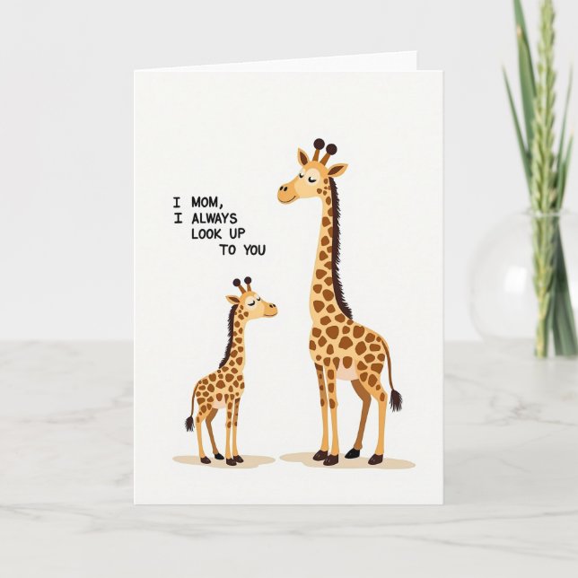 Tarjeta Siempre Mirándote Mamá (Anverso)