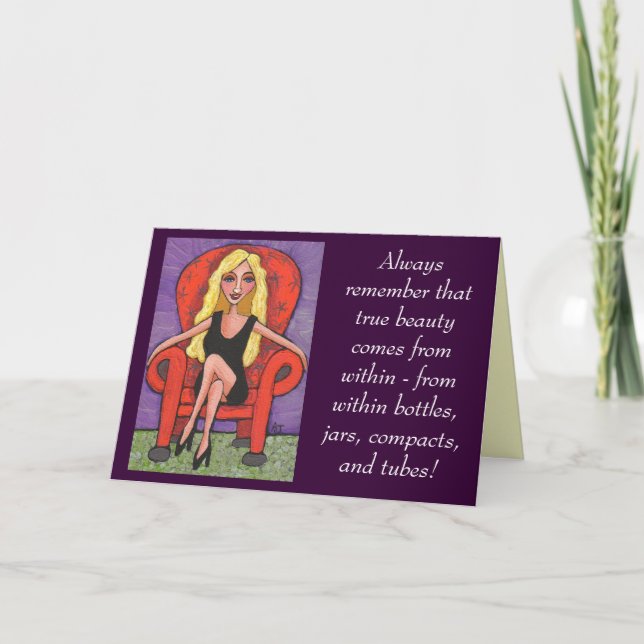 Tarjeta Siempre recuerden esa verdadera belleza... - tarje (Anverso)