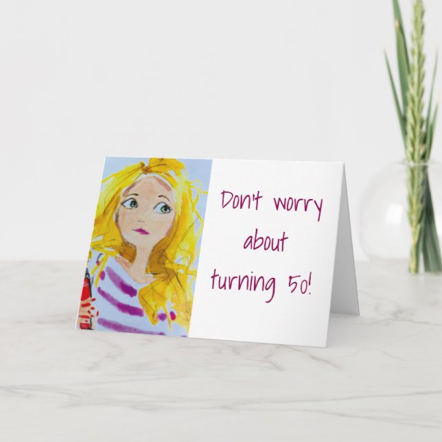 TARJETA SIEMPRE SERÁS "49" PARA MÍ *50 HUMOR DE CUMPLEAÑOS (Anverso)