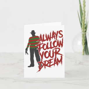 Tarjeta Siempre sigue tus sueños Halloween Scary Night Ho