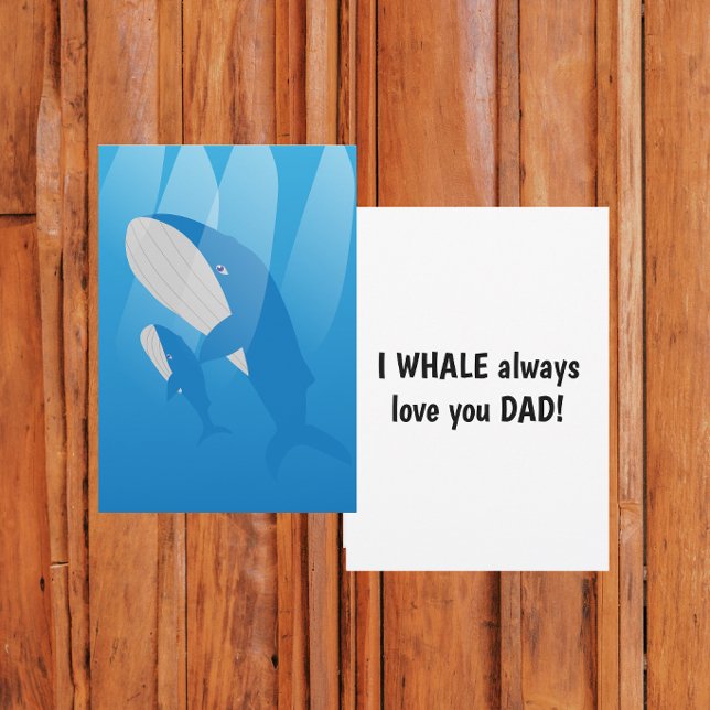 Tarjeta Siempre te amaré Papá Ballena Plano  (Subido por el creador)