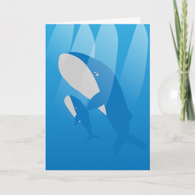 Tarjeta Siempre te ballena amar a ti Mamá (Anverso)