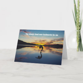 Tarjeta Siempre Te Doblas Hacia Atrás Para Mí - Gracias