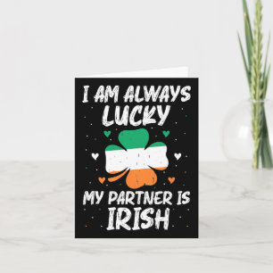 Tarjeta Siempre Tengo Suerte, Mi Pareja Es Irlandesa Famil