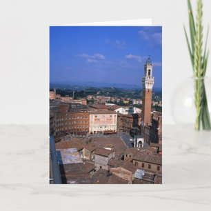 Tarjeta Siena Toscana Italia