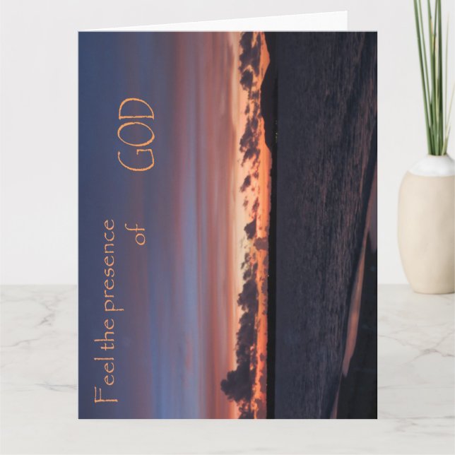 Tarjeta Siente la presencia de DIOS (Anverso)