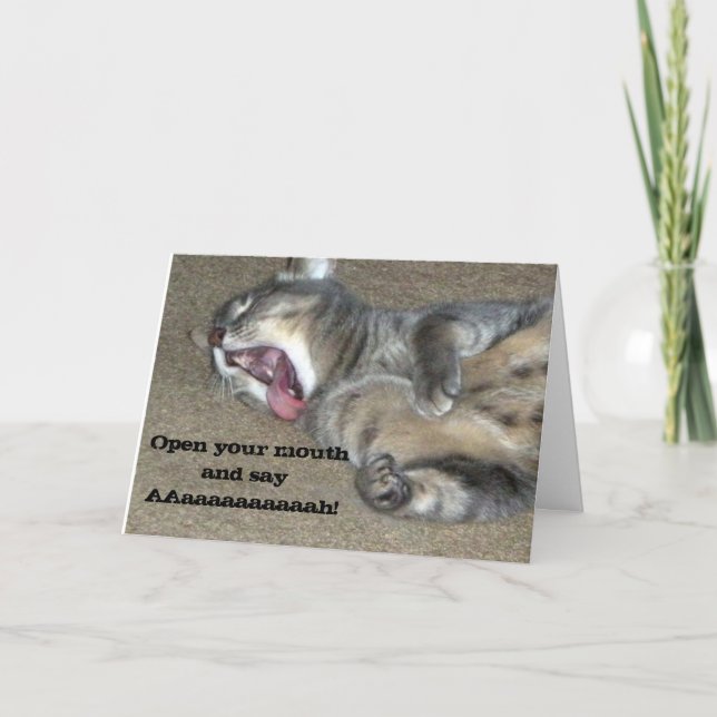 Tarjeta Siente un mejor pronto gato del gatito (Anverso)