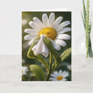 Tarjeta Siéntete mejor Daisy estornudando en un pañuelo