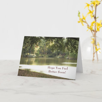 Tarjeta Siéntete mejor pronto la fotografía a orillas del