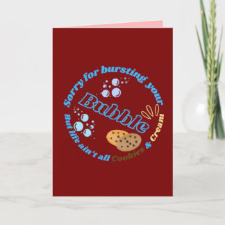 Tarjeta Siento Haber Arrasado Tu Burbuja