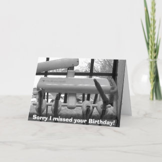 Tarjeta Siento haber perdido tu cumpleaños.