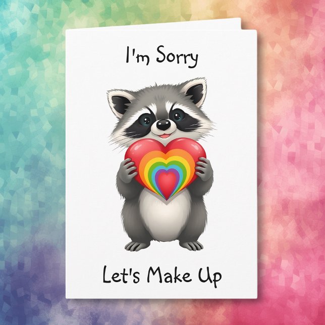 Tarjeta Siento haberte extrañado | Raccoon LGBTQ (Subido por el creador)