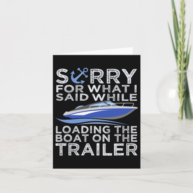 Tarjeta Siento Lo Que Dije Cargando El Barco Trailer Shi (Anverso)