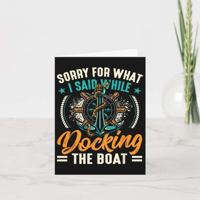 Tarjeta Siento Lo Que Dije Mientras Acoplaba El Barco 3 (Anverso)