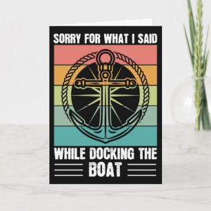 Tarjeta Siento lo que dije mientras atracaba el Retro de B