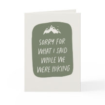 Siento lo que dije mientras caminábamos divertidos