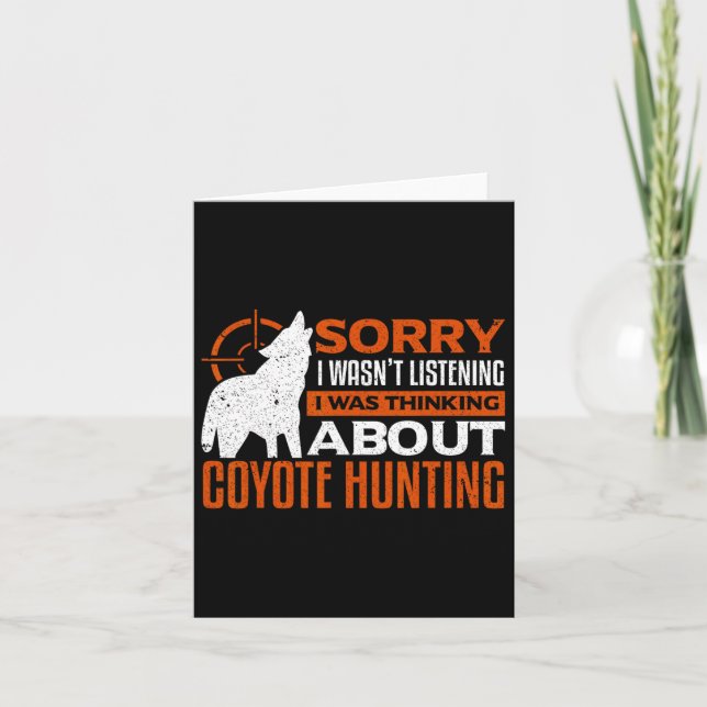 Tarjeta Siento No Haber Escuchado Que Estaba Pensando En C (Anverso)