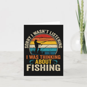 Tarjeta Siento no haber escuchado que pensaba en pescado