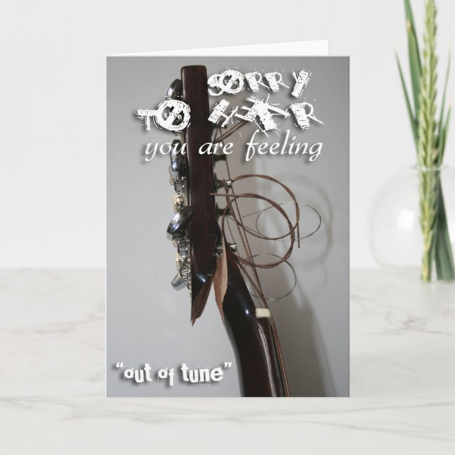 Tarjeta Siento oír que se siente fuera de sintonía - cuida (Anverso)