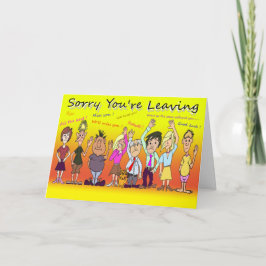 Tarjeta Siento que te vayas de Personalizado