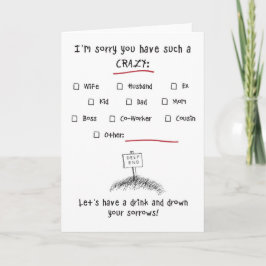 Tarjeta Siento que tengas tanta LOCURA... ¡Mira uno!