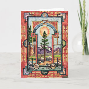 Tarjeta Sierra Nevada iluminado