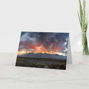 Tarjeta Sierra Nevada Sur Sunset Panorama