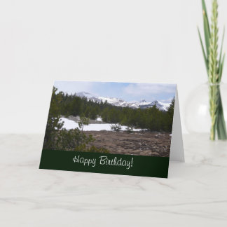 Tarjeta Sierra Nevada y nieve en Yosemite