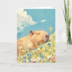 Tarjeta Siesta de Capibara