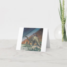 Tarjeta Siesta del dinosaurio -