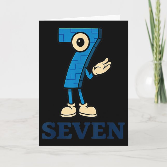 Tarjeta Siete Brainrot 67 Seis Siete 6 7 Meme Personalizad (Anverso)