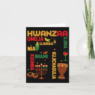 Tarjeta Siete Principios De Kwanzaa Orgullosos Africanos