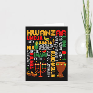 Tarjeta Siete Principios De Kwanzaa Orgullosos Africanos