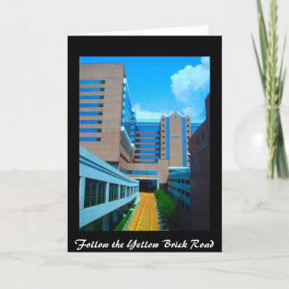 Tarjeta Siga el camino amarillo del ladrillo