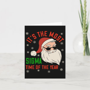 Tarjeta Sigma Navidades Sigma Santa Teenage Boys Funny Xma