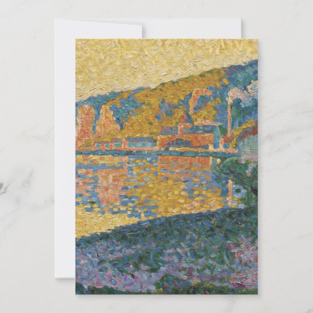 Tarjeta Signac - Las Andelys, Puente del Sol, Opus 135 (Anverso)