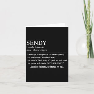 Tarjeta Significado de Sendy Divertido Moda Frase Vamos a