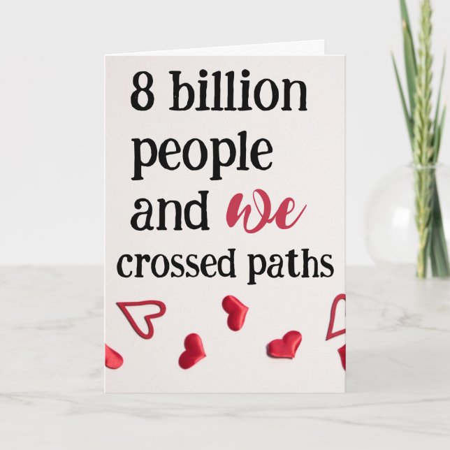 Tarjeta Significado para ser El día de San Valentín (Anverso)