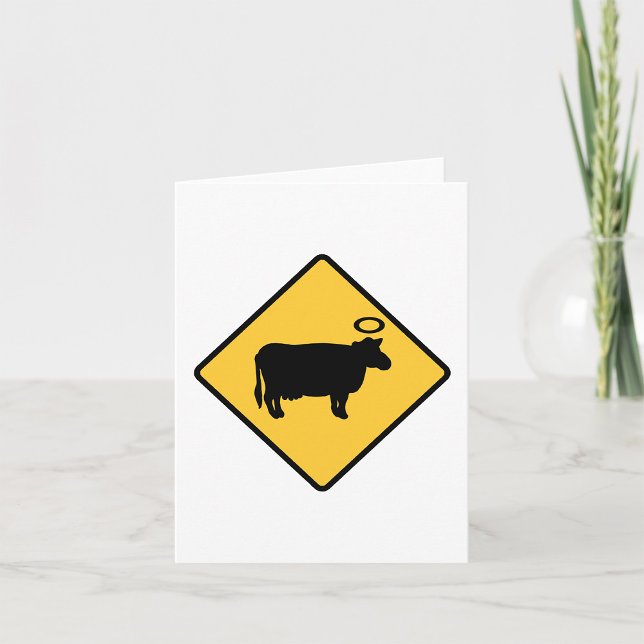 Tarjeta Signo de advertencia de vaca sagrada (Subido por el creador)