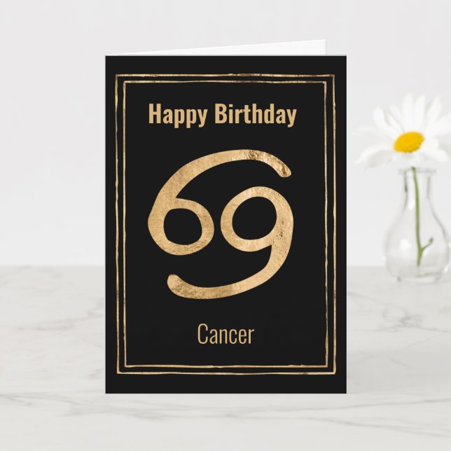 Tarjeta Signo de estrella de astrología zodiac del cáncer  (Planta pequeña)
