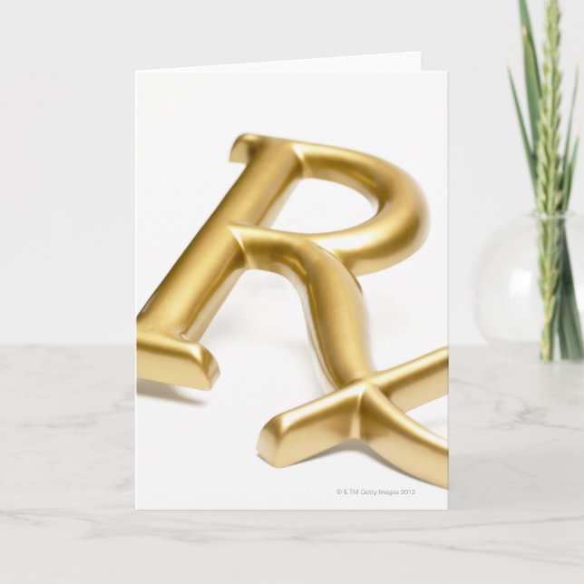 Tarjeta Signo de fármaco Rx (Anverso)