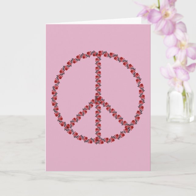 Tarjeta Signo de paz de los rosas (Orquídea)