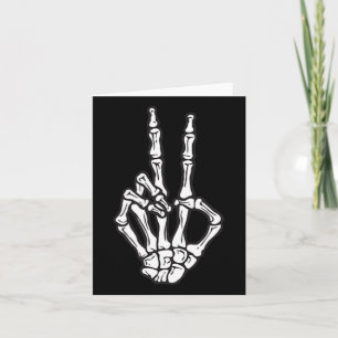 Tarjeta Signo de paz de mano de esqueleto de bolsillo Hipp