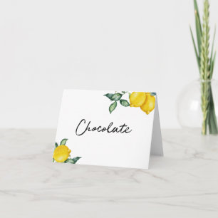 Tarjeta Signo de signo de tabla de chocolate