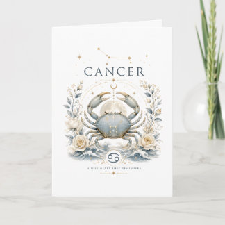 Tarjeta Signo del zodiaco Cáncer Astrología Horóscopo Vint