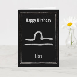 Tarjeta Signo estrella libia astrología zodiac Feliz cumpl